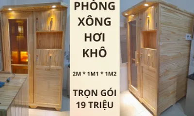 Phòng Xông Hơi Khô 2mx1m1x1m2 giá 19tr trọn gói lắp đặt tại Bình Thạnh, HCM