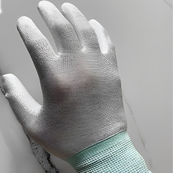 Găng tay sợi Carbon phủ PU lòng bàn (chống tĩnh điện)