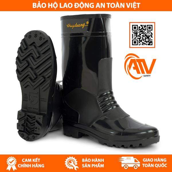 Ủng Bảo Hộ Thùy Dương Đen 819 (Nam) màu đen chủ đạo