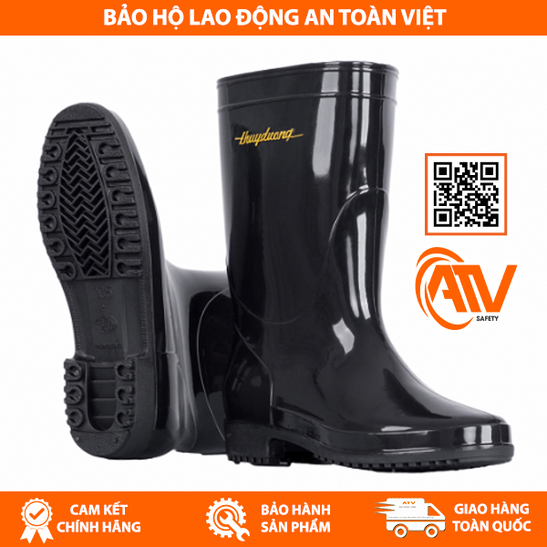 Ủng Bảo Hộ Thùy Dương Đen 829 (Nữ) thân ủng nhựa PVC