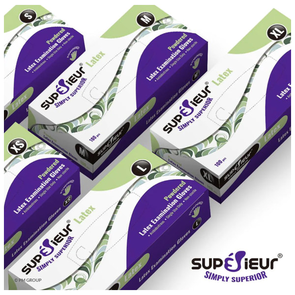 Găng tay y tế Latex có bột Superieur