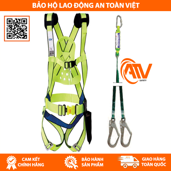 Dây Đai An Toàn Toàn Thân COV 2 Móc Nhôm