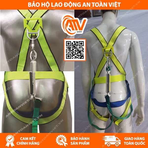 Móc khoá D-ring Dây Đai Toàn Thân COV Hàn Quốc 1 Móc Sắt