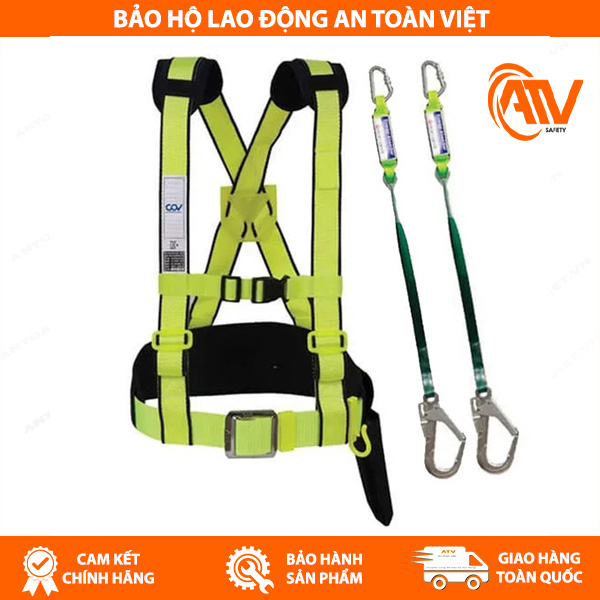 Sản phẩm dây đai an toàn COV Hàn Quốc bán thân hai móc lớn
