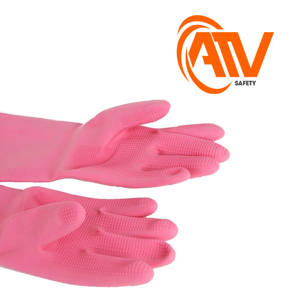 Găng Tay Cao Su Bông Sen - Các Màu