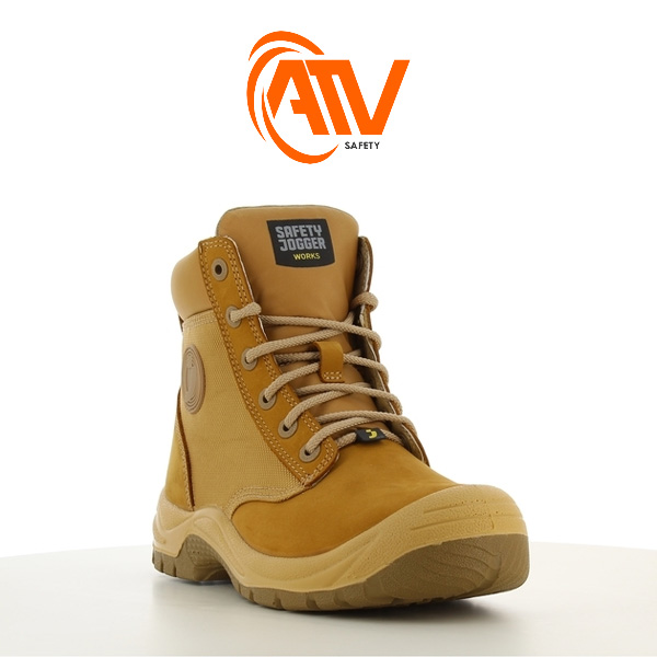 Giày bảo hộ Jogger Rush thiết kế thời trang hiện đại màu camel