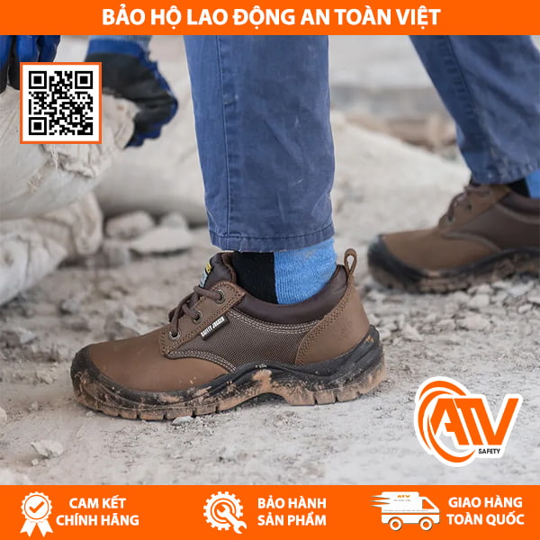 Giày bảo hộ công trình Jogger Sahara màu nâu