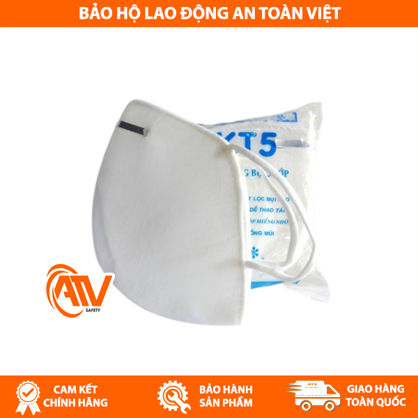 Khẩu Trang KT5 Có Nẹp Trong chống bụi bẩn hiệu quả