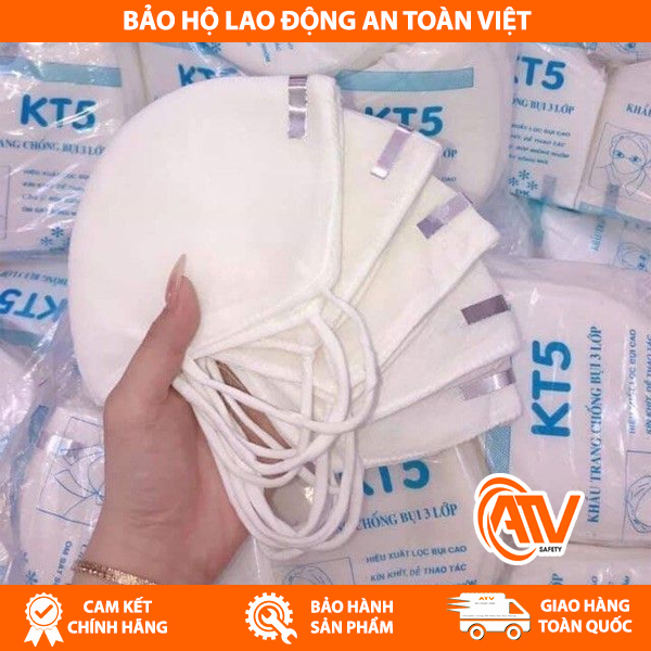 Khẩu trang vải KT5 nẹp ngoài chất lượng cao