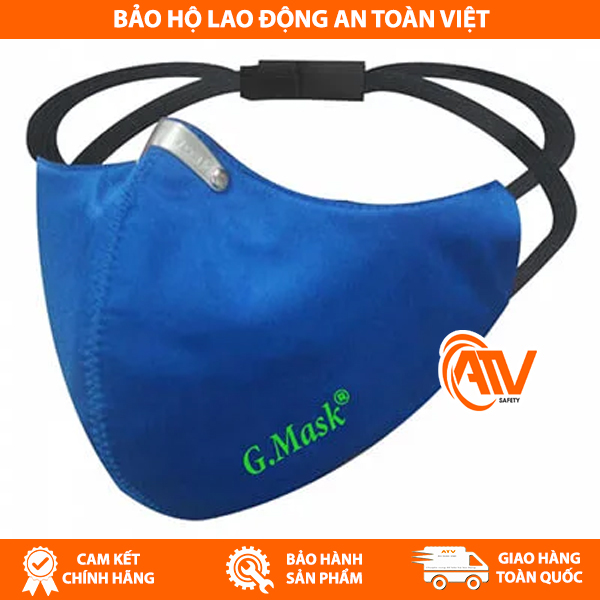 Khẩu Trang Vải Than Hoạt Tính GMask có dây đeo sau đầu tránh đeo đau tai