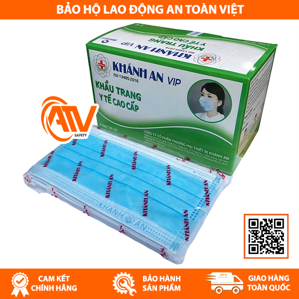 Khẩu Trang Y Tế Khánh An 4 Lớp mềm mịn