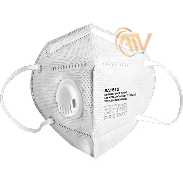Khẩu Trang Y Tế FFP2 SA1510 Có Van màu trắng