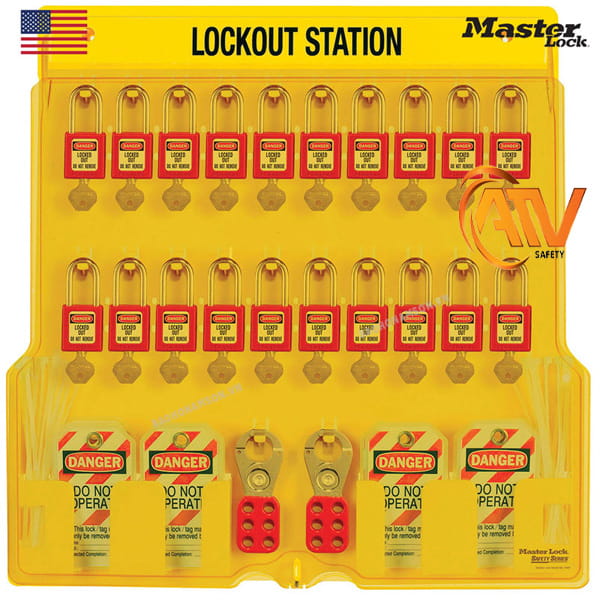 Trạm Khóa Treo Tường 20 Khóa Master Lock 1484BP410