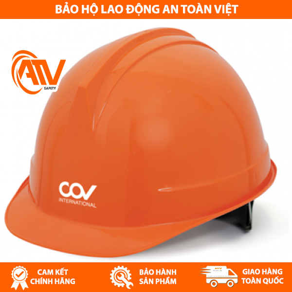 Sản phẩm mũ bảo hộ COV HF-005 (E001) màu cam đẹp mắt