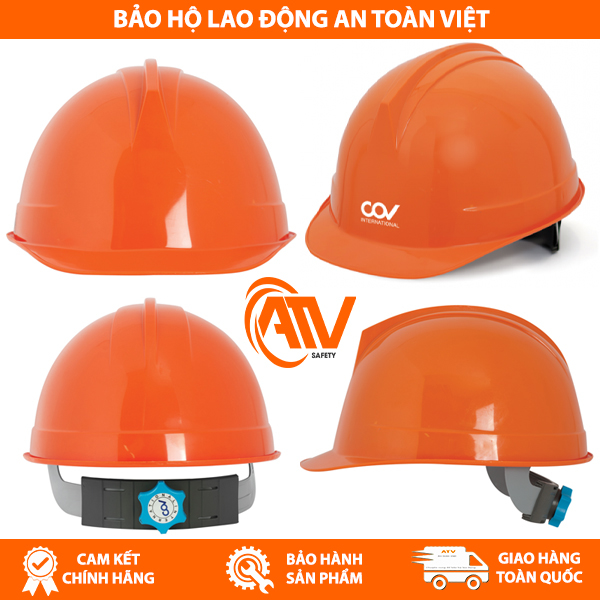 Mũ bảo hộ COV HF-005 (E001) đằng sau với nút vặn điều chỉnh chắc chắn và vừa vặn