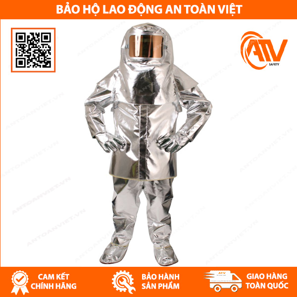Quần áo chịu nhiệt 1000 độ C Hàn Quốc SCA- 1202N màu bạc