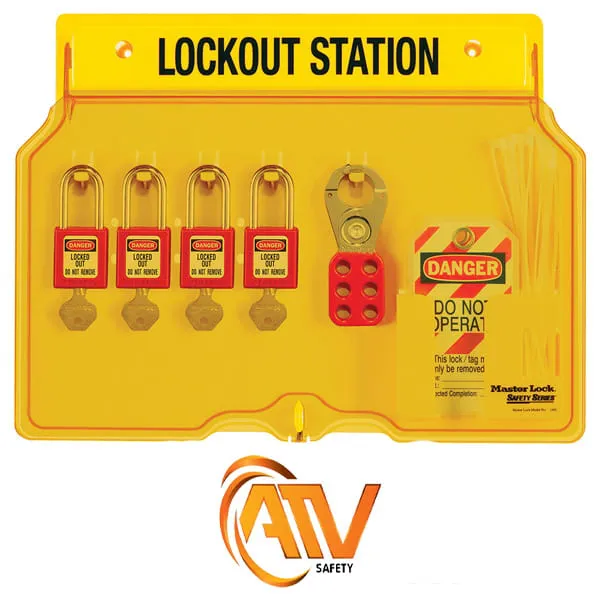 Trạm Khóa Treo Tường 4 Khóa  Master Lock 1482BP410