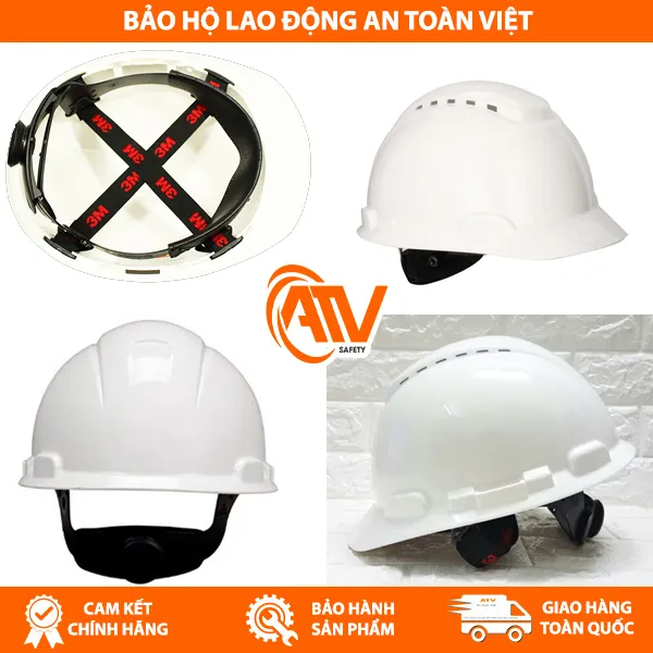 Mũ Bảo Hộ 3M H701V Có Lỗ Thoáng Khí
