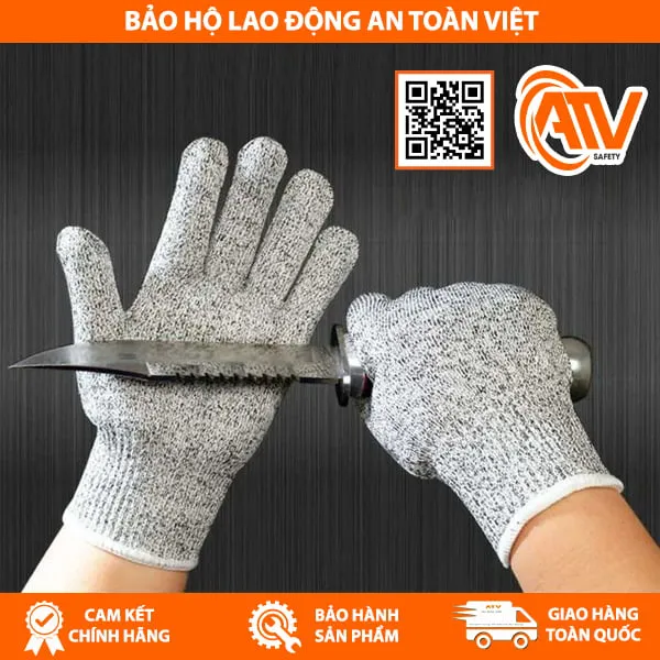 Găng Tay Chống Cắt HPPE Cấp Độ 5