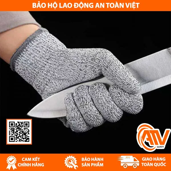 Găng Tay Chống Cắt HPPE Cấp Độ 5