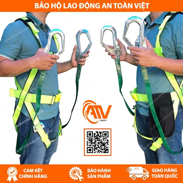Dây Đai An Toàn Toàn Thân COV 2 Móc Nhôm