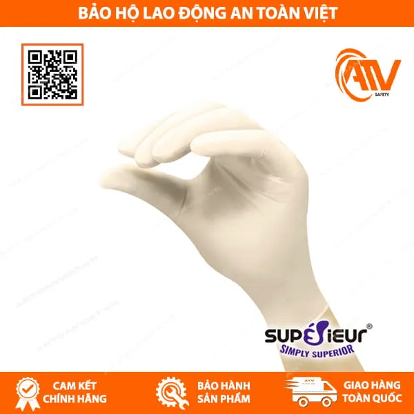  Găng Tay Y Tế Không Bột Latex Supérieur