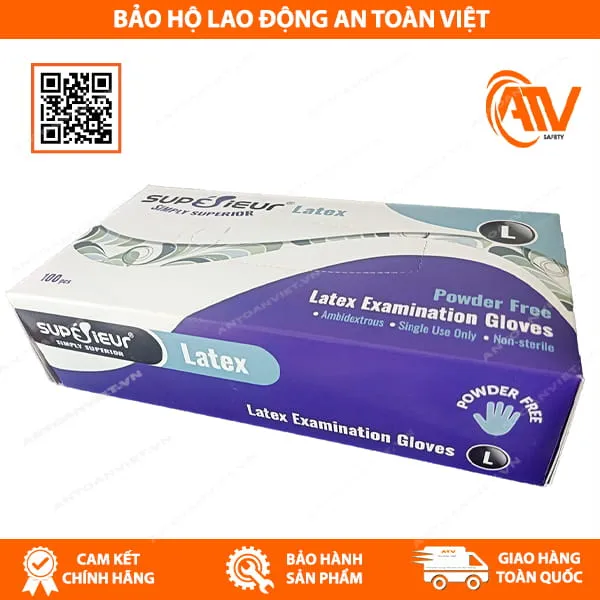  Găng Tay Y Tế Không Bột Latex Supérieur