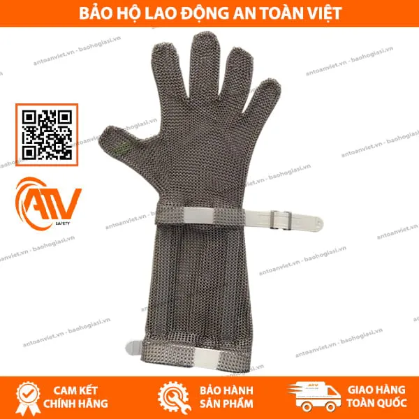 Găng Tay Chống Cắt Inox Loại Dài 30cm