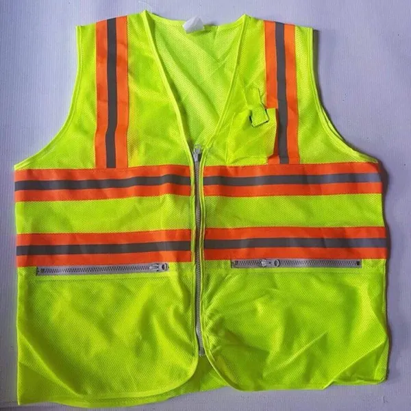 Áo Phản Quang Xanh - Cam Đen