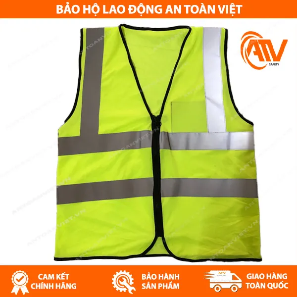 Áo Phản Quang Xanh Bạc Xám