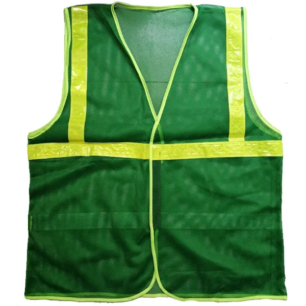 Áo Phản Quang Xanh 1 Dây Vàng