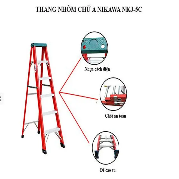 Thang cách điện chữ A Nikawa NKJ-5C
