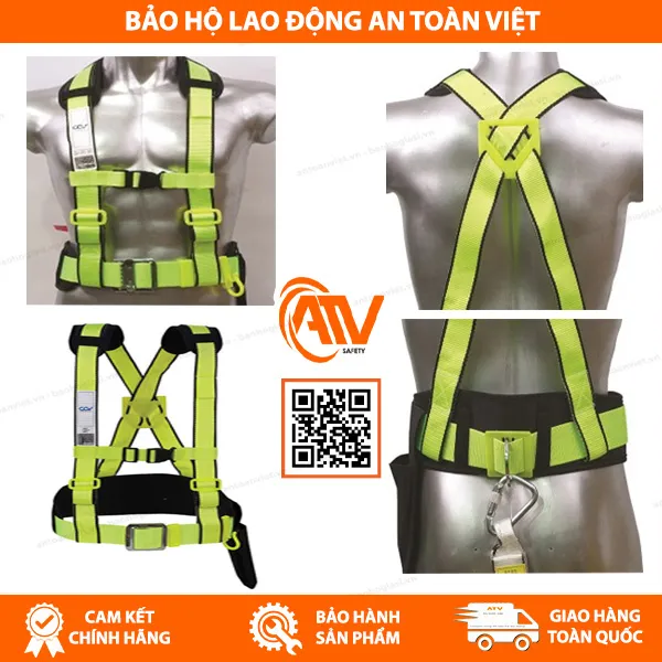 Dây Đai An Toàn Bán Thân COV Loại 1 Móc Lớn