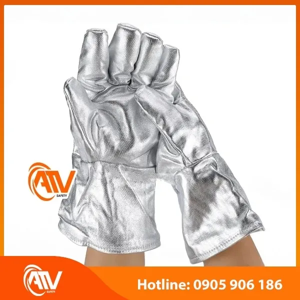 Găng Tay Chịu Nhiệt 200 Độ C Castong PCRR15 - 45 Tráng Nhôm