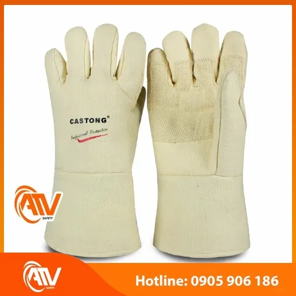 Găng Tay Chịu Nhiệt 500 Độ C Castong ABY-5T-34 Vàng