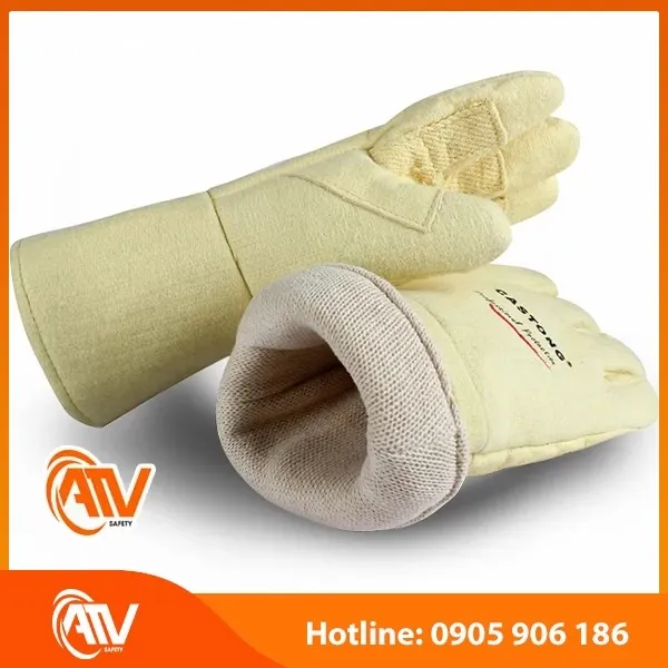 Găng Tay Chịu Nhiệt 500 Độ C Castong ABY-5T-34 Vàng
