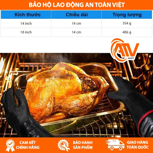 Găng Tay Chịu Nhiệt 500 Độ C Super Neoprene