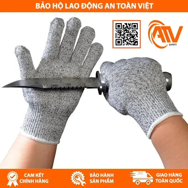 Găng Tay Chống Cắt HPPE Cấp Độ 5