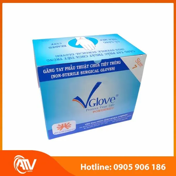 Găng Tay Phẫu Thuật Chưa Tiệt Trùng Có Bột A1 Vglove