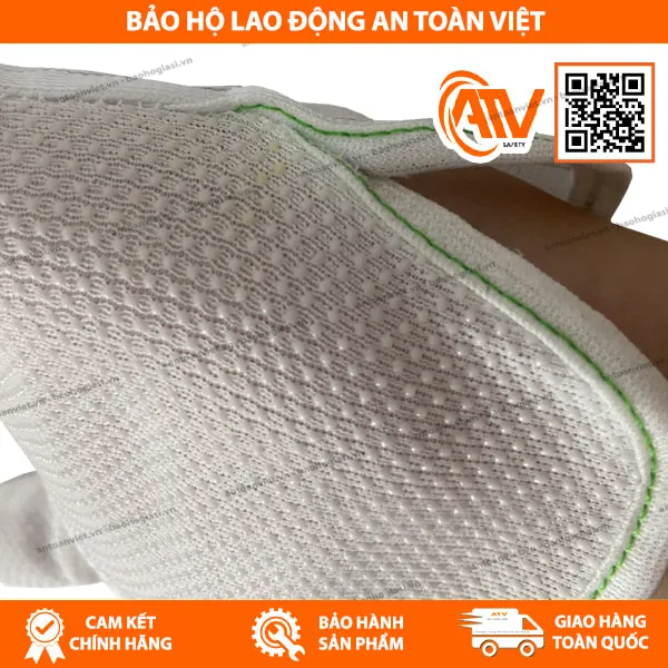 Găng Tay Phòng Sạch Phủ Hạt Nhựa Kẻ Sọc 