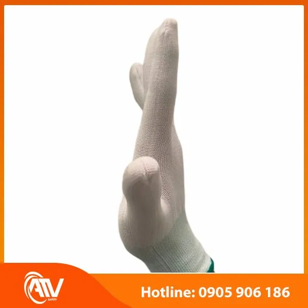 Găng Tay Phòng Sạch Sợi Polyester Loại Không Phủ PU 