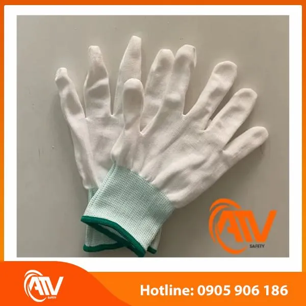 Găng Tay Phòng Sạch Sợi Polyester Loại Không Phủ PU 