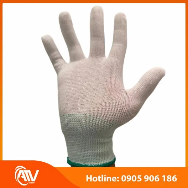 Găng Tay Phòng Sạch Sợi Polyester Loại Không Phủ PU 