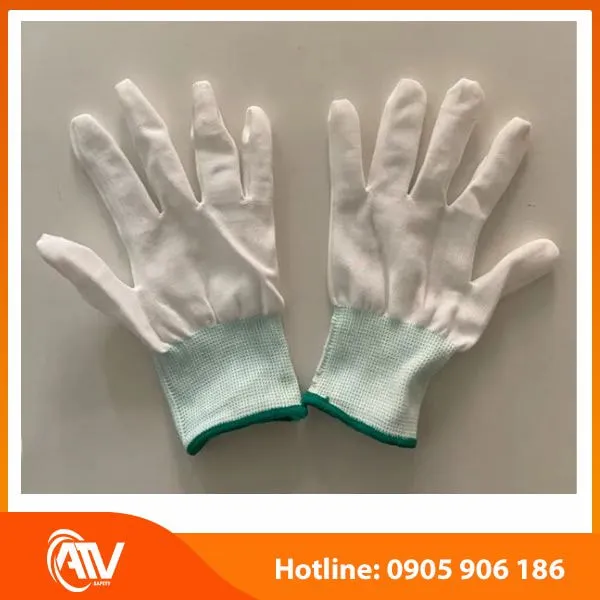Găng Tay Phòng Sạch Sợi Polyester Loại Không Phủ PU 