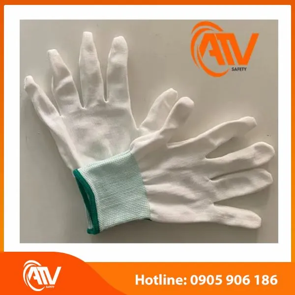 Găng Tay Phòng Sạch Sợi Polyester Loại Không Phủ PU 