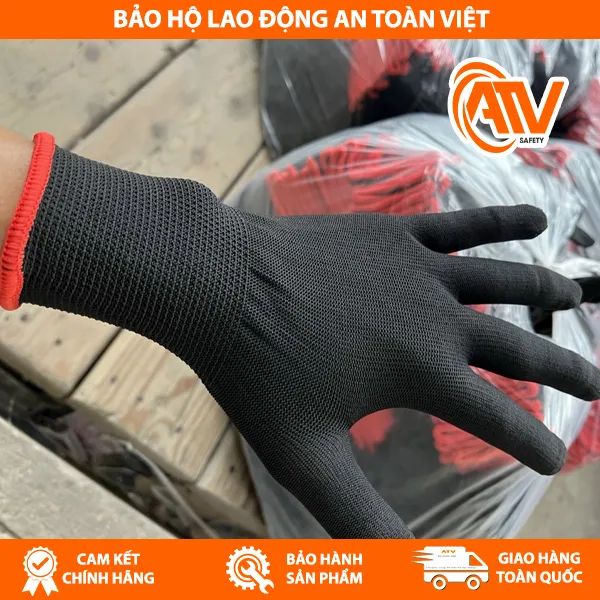 Găng Tay Sợi Màu Đen 