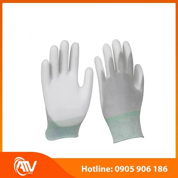 Găng Tay Sợi Carbon Phủ Pu Lòng Bàn (chống Tĩnh Điện)