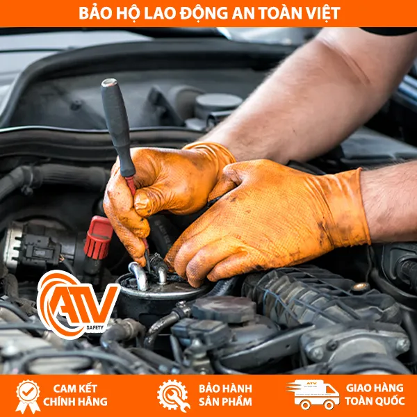 Găng Tay Nitrile Không Bột Công Nghiệp Diamond Grip SSGLOVE 