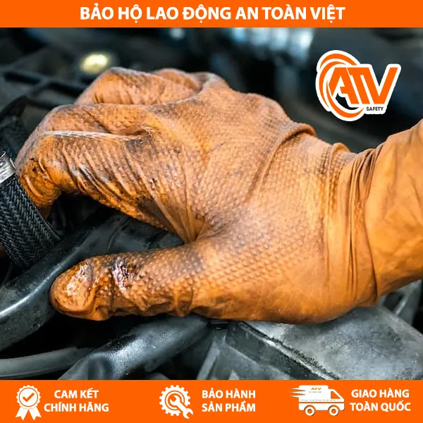 Găng Tay Nitrile Không Bột Công Nghiệp Diamond Grip SSGLOVE 