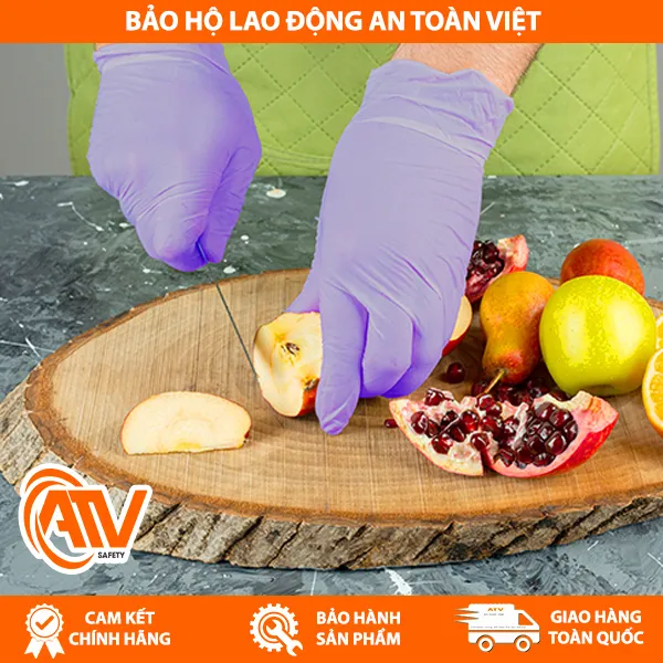 Găng Tay Nitrile Không Bột Thực Phẩm SSGLOVE 